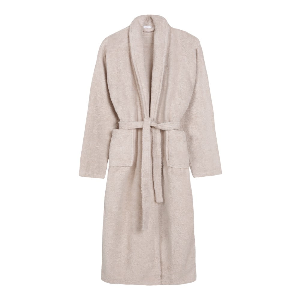 Béžový bavlnený župan veľkosť XL/XXL Terry – HIP