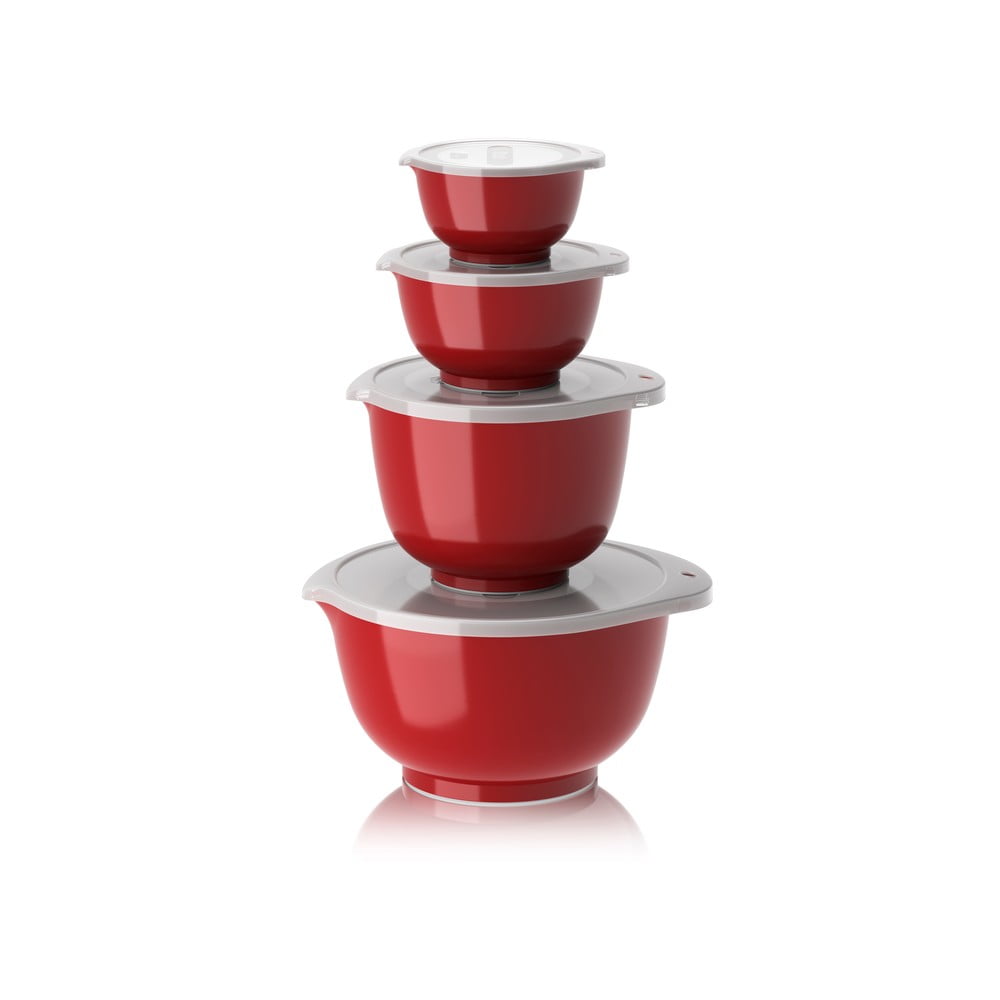 Červené misy v súprave 4 ks ø 23 cm Margrethe – Rosti