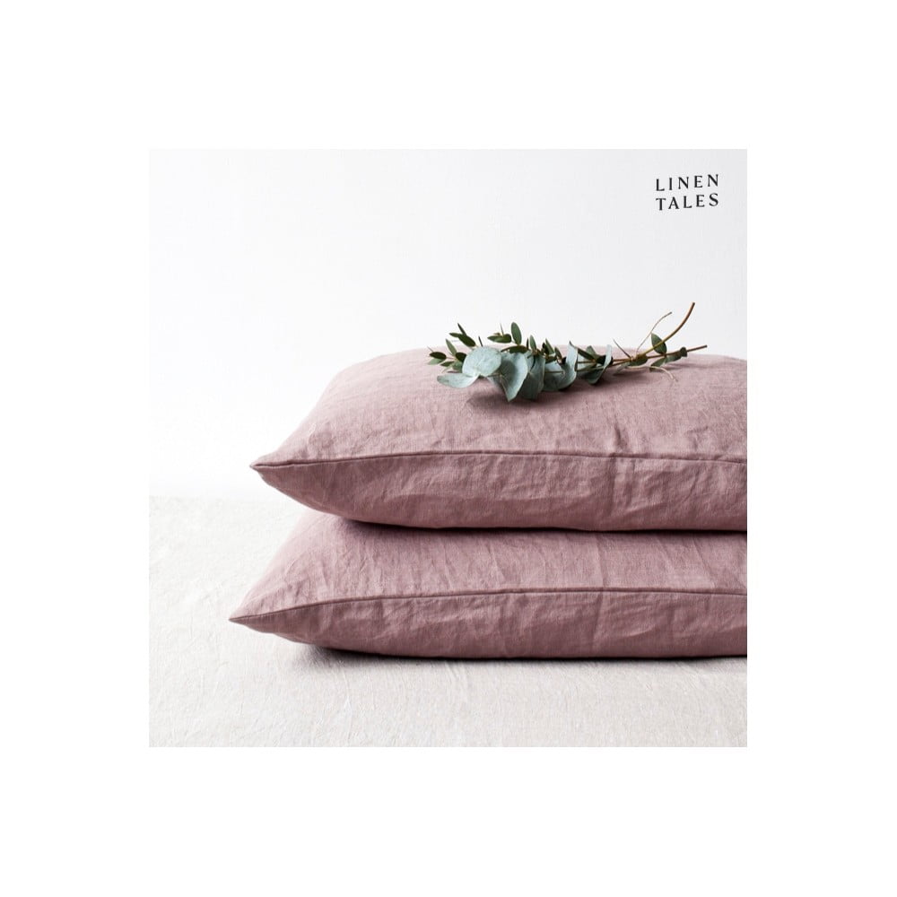 Ľanová obliečka na vankúš 50x70 cm Ashes of Roses – Linen Tales