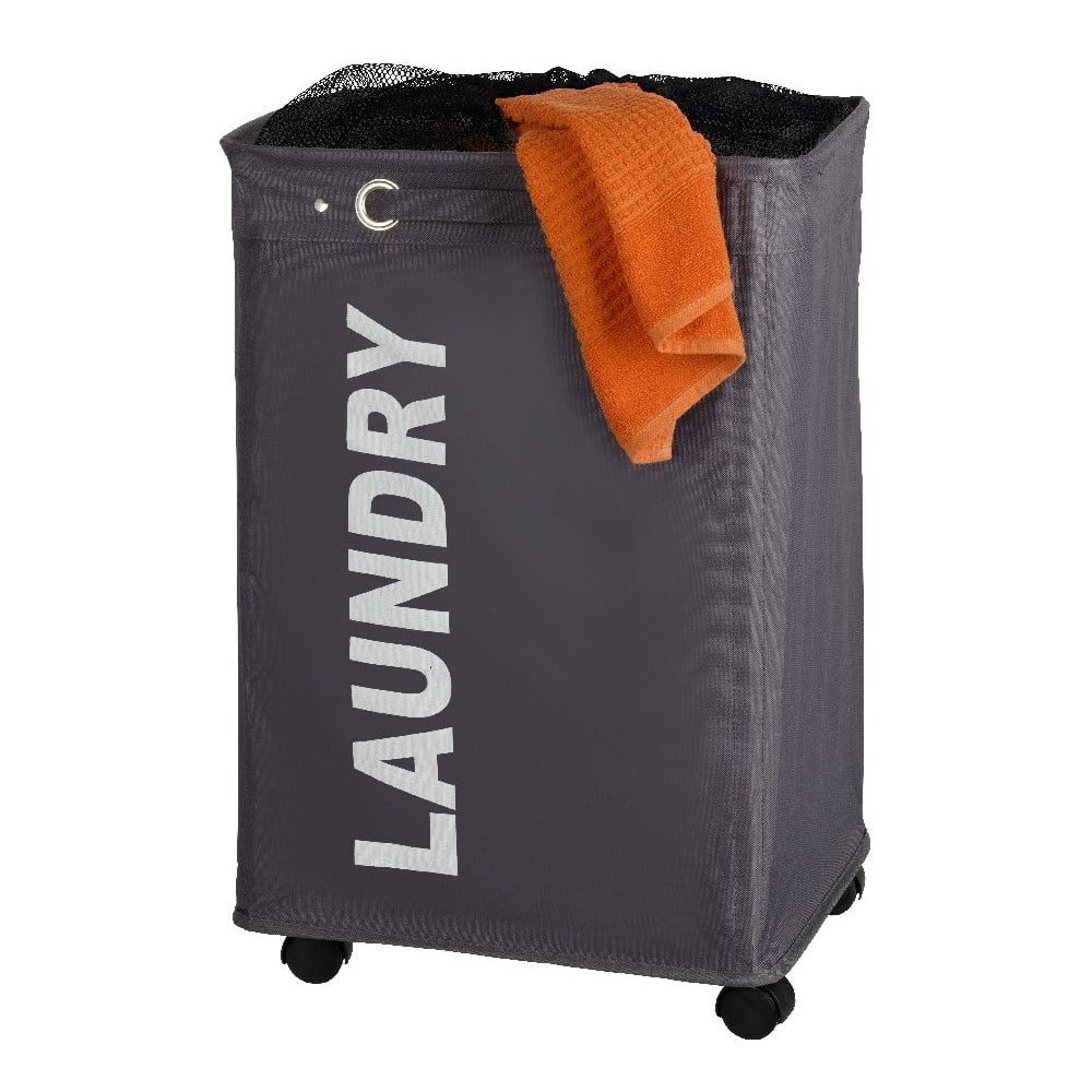 Sivý kôš na bielizeň Wenko Quadro