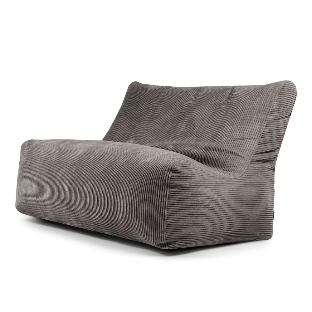 Tmavosivý menčestrový sedací vak Sofa Seat Lounge – SLOWDOWN