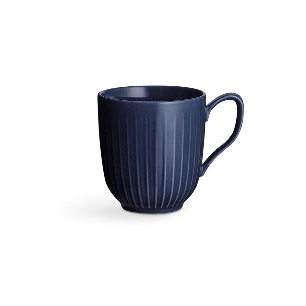 Tmavomodrý porcelánový hrnček Kähler Design Hammershoi