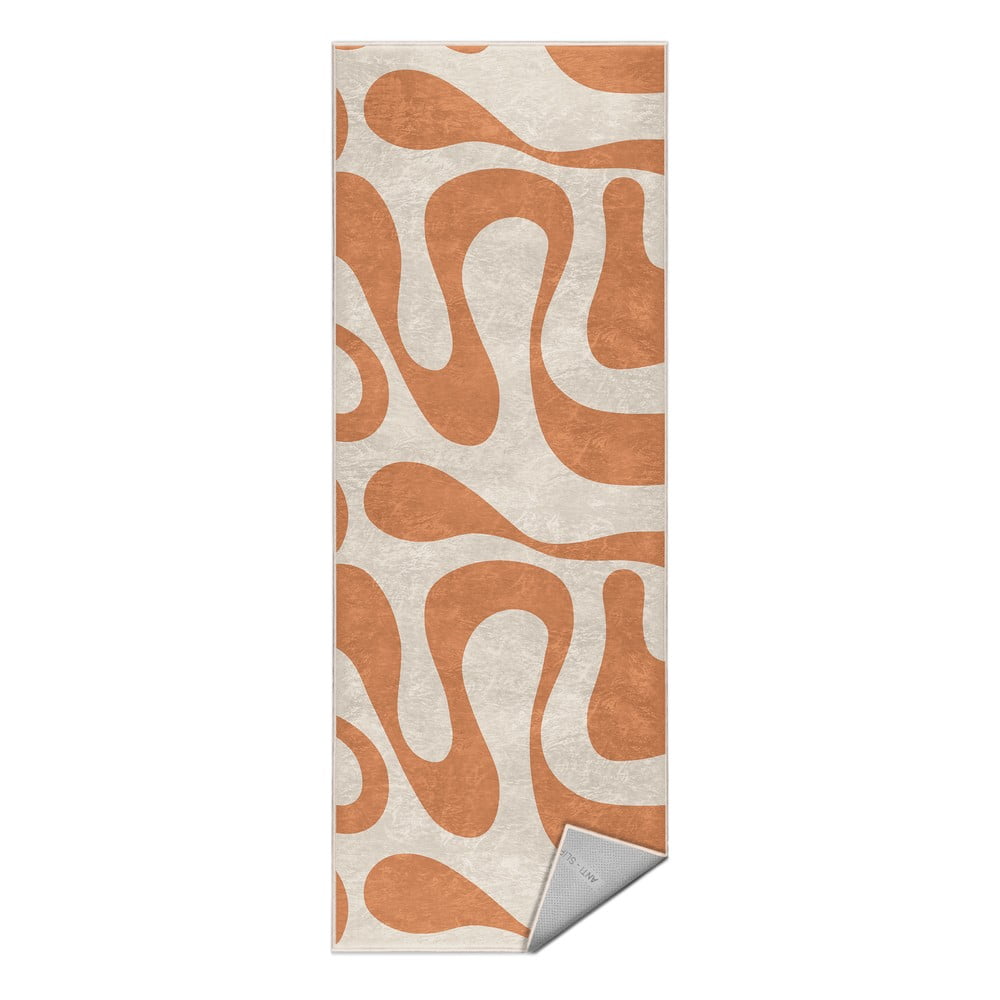Oranžový prateľný behúň 60x230 cm Caramel Latte – Mila Home