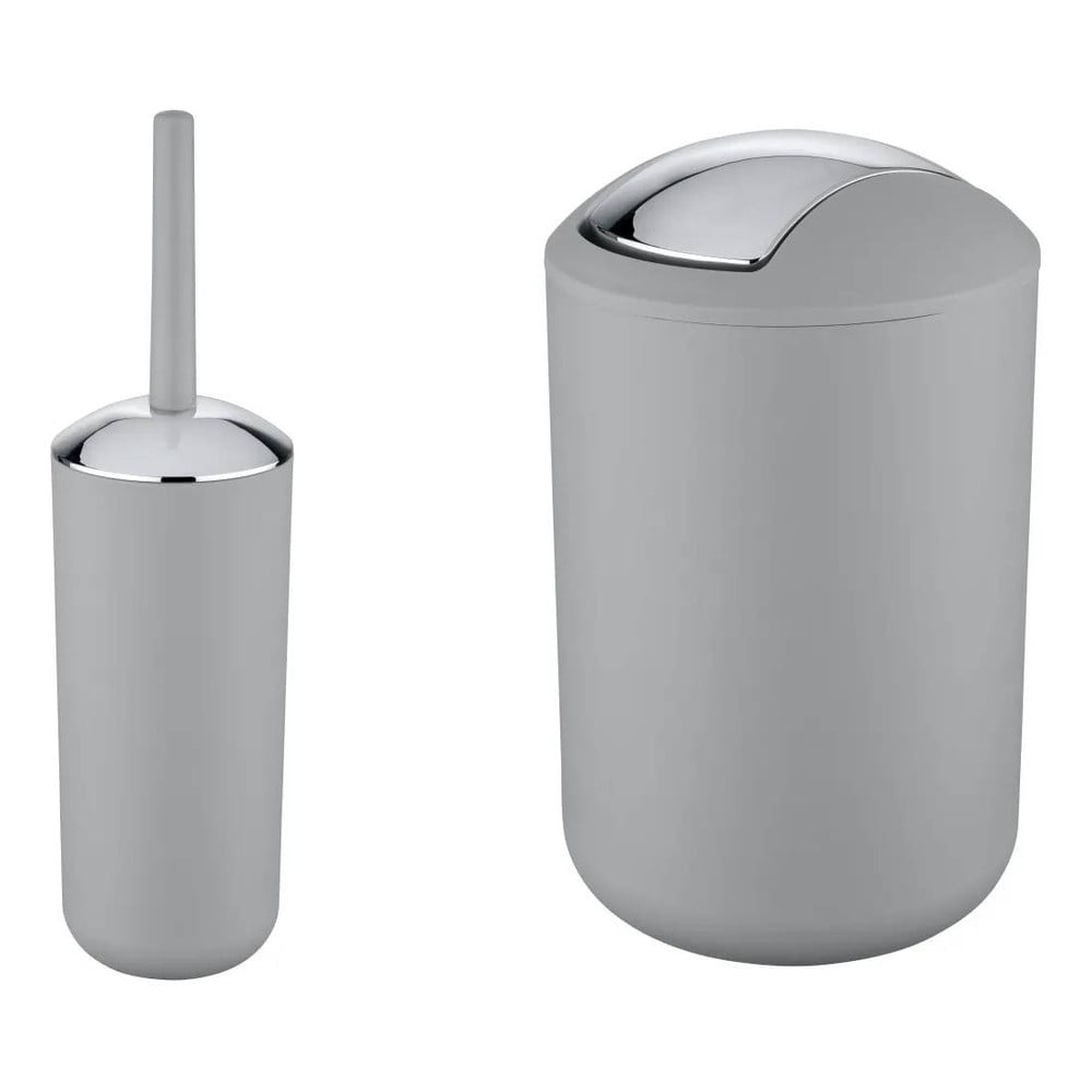 Sivá plastová súprava doplnkov do kúpeľne Brasil – Wenko