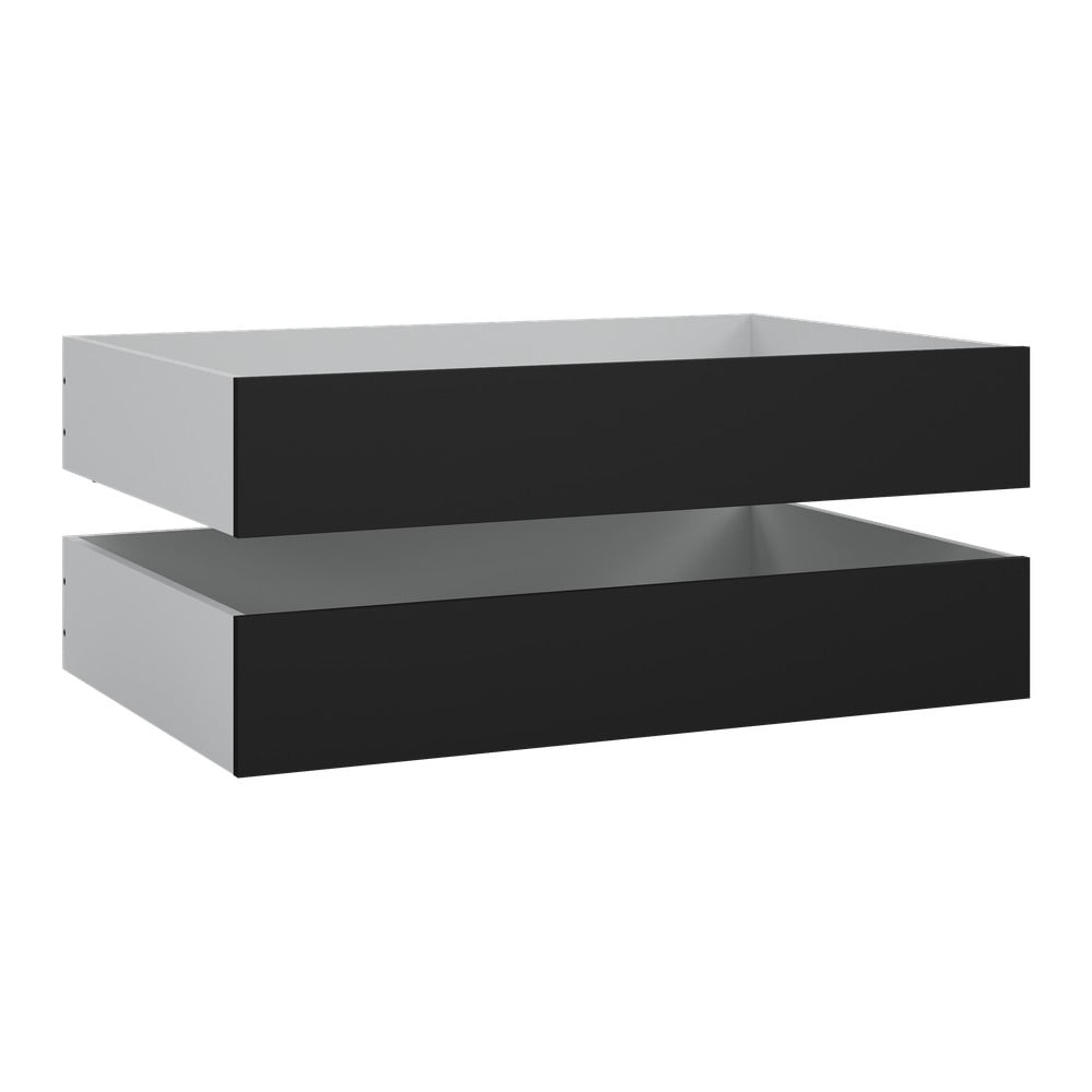 Čierne zásuvky pod posteľ v súprave 2 ks Naia – Tvilum