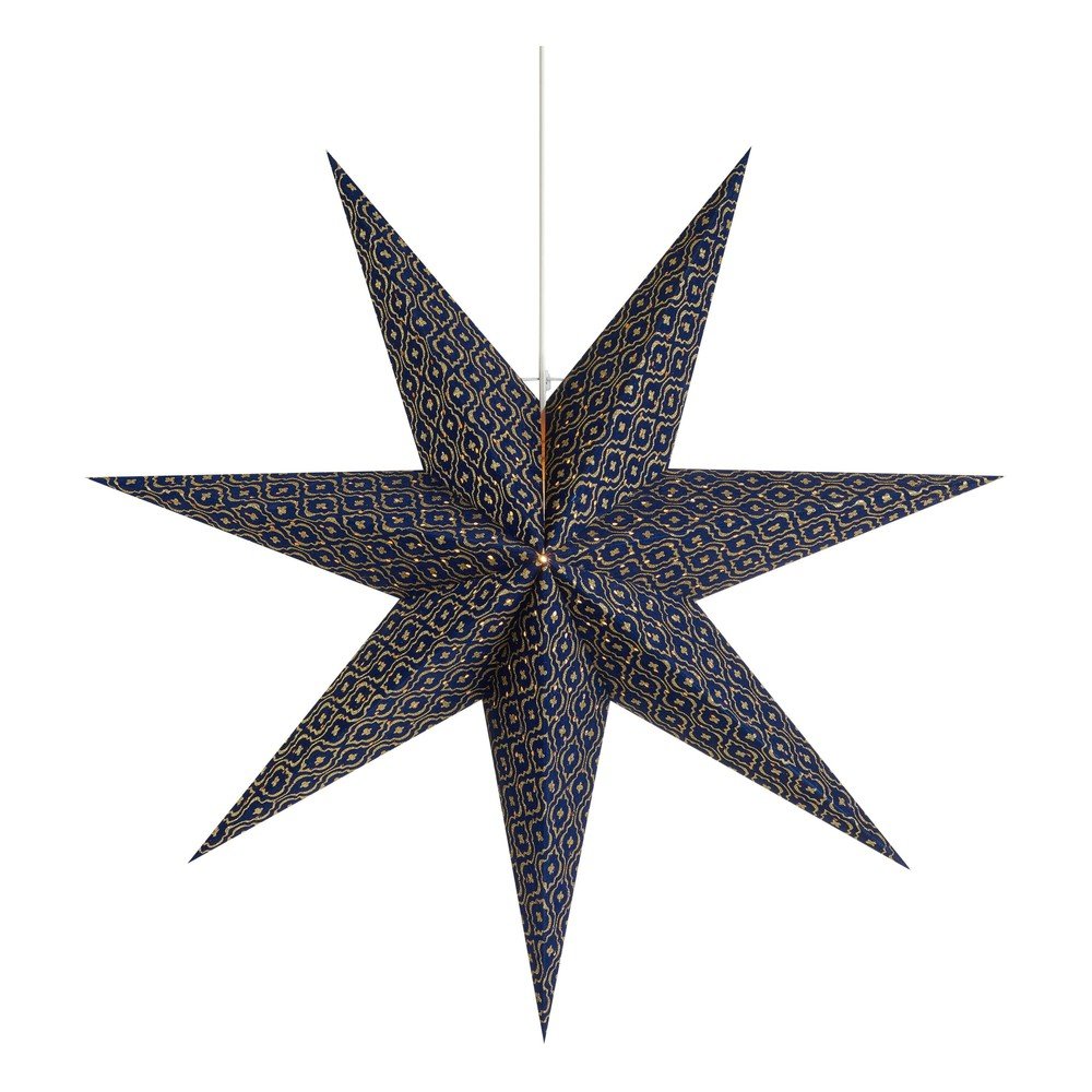 Tmavomodrá závesná vianočná svetelná dekorácia Baroque – Markslöjd