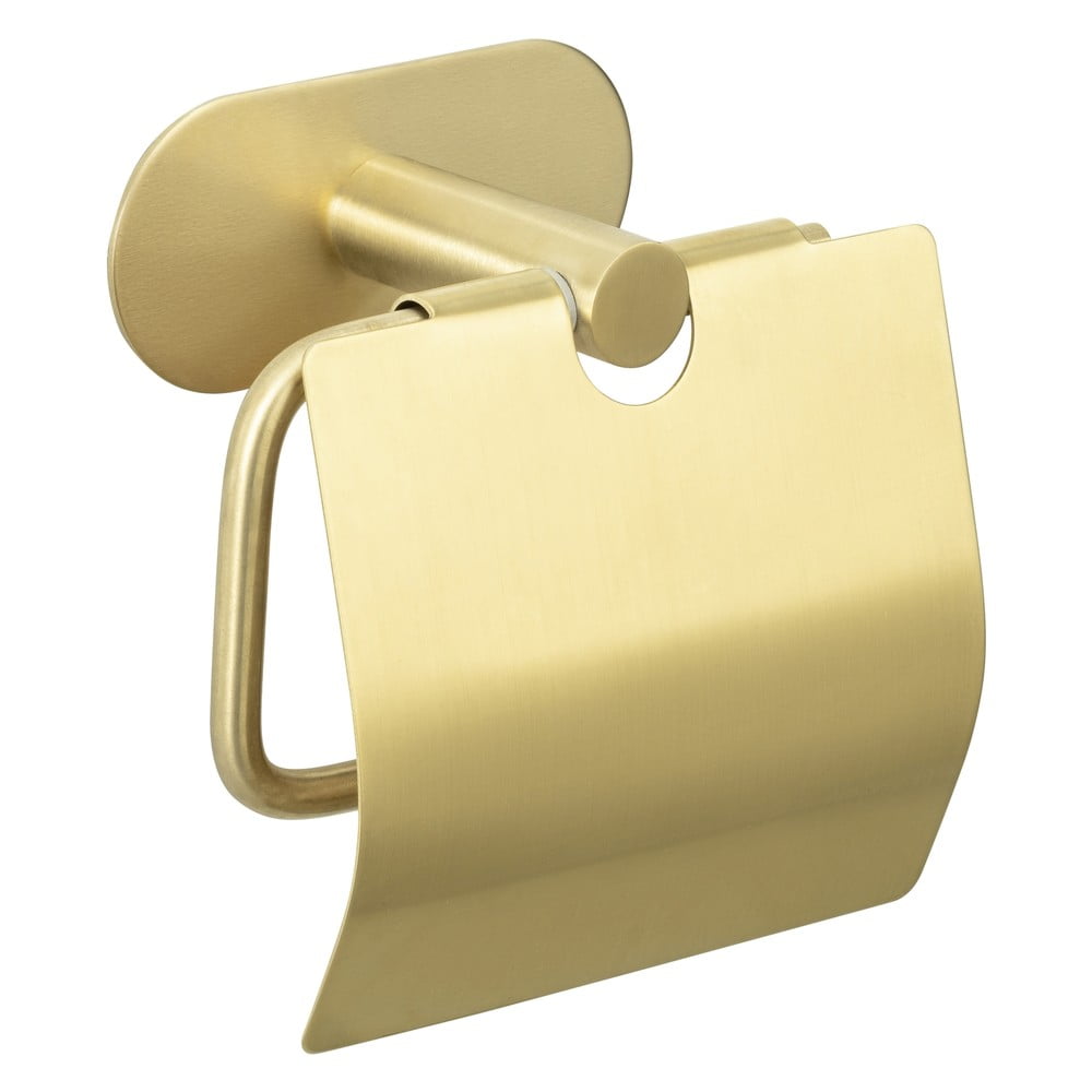 Samodržiaci držiak na toaletný papier z nerezovej ocele Orea Gold – Wenko