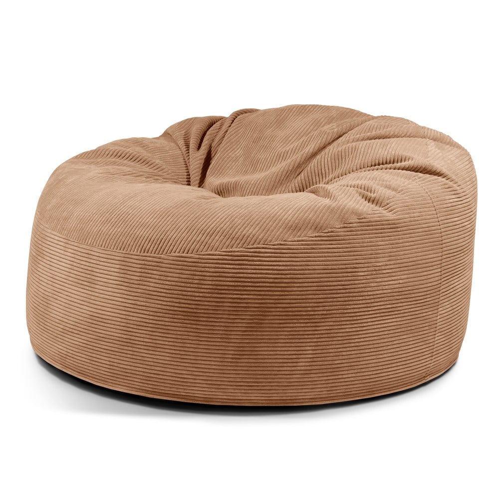 Hnedý menčestrový sedací vak Om 135 – SLOWDOWN