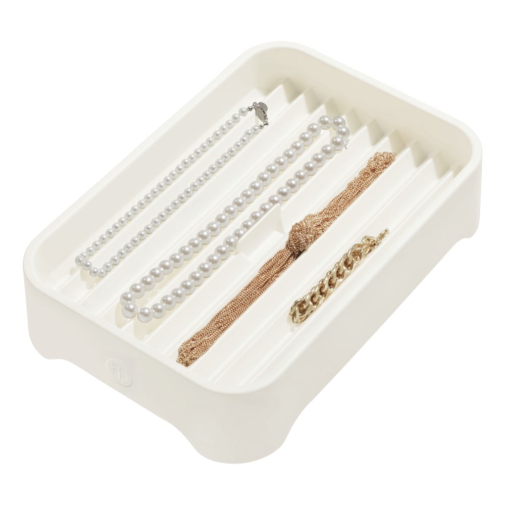 Biely organizér na šperky iDesign Eco Bin