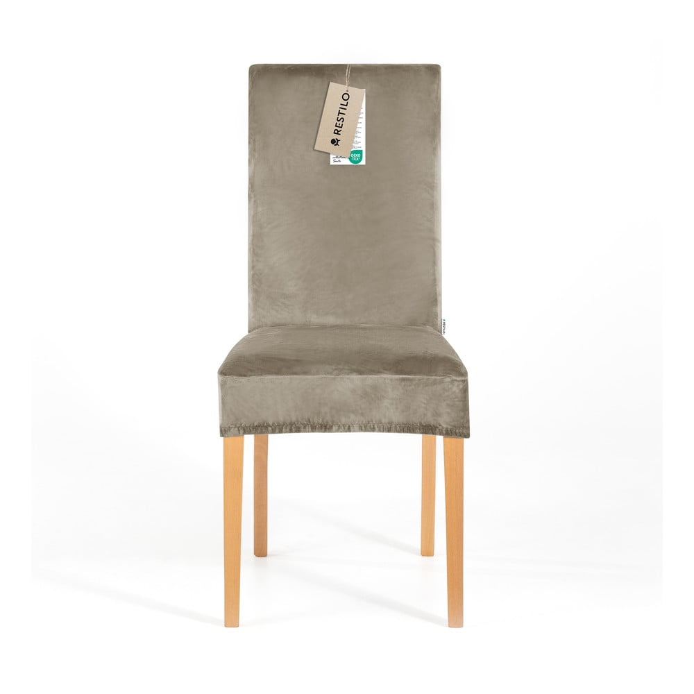 Sivobéžový napínací poťah na stoličku 48 cm Sento – Restilo