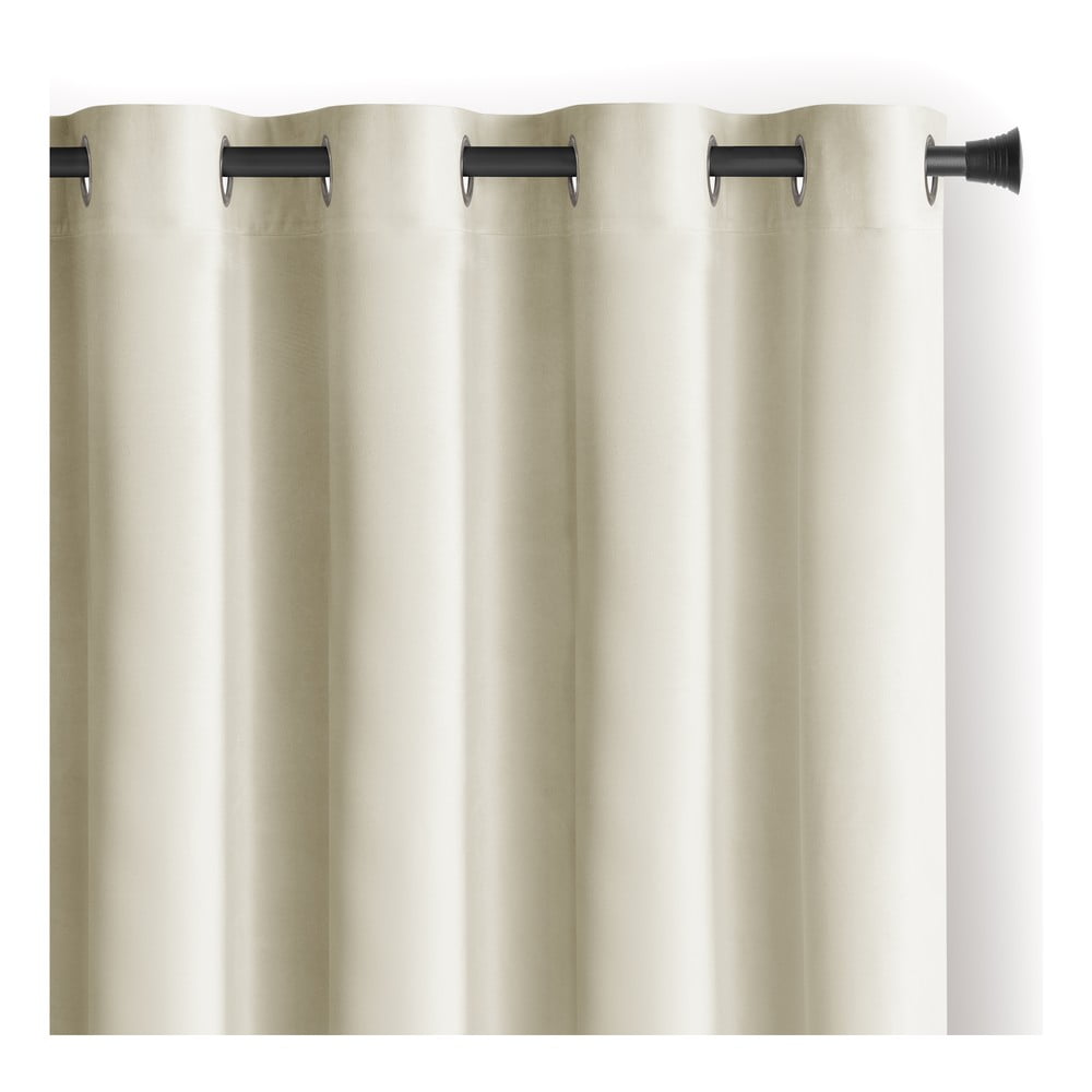 Krémovobiely zamatový dimout záves 140x270 cm Eyelets – Restilo