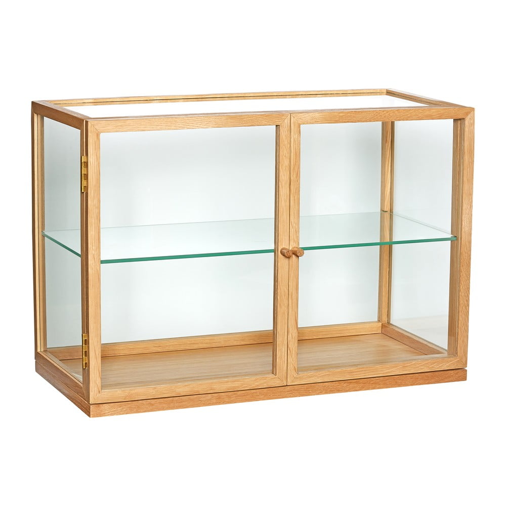 Vitrína v dekore duba v prírodnej farbe 60x42x32 cm Poetic – Hübsch