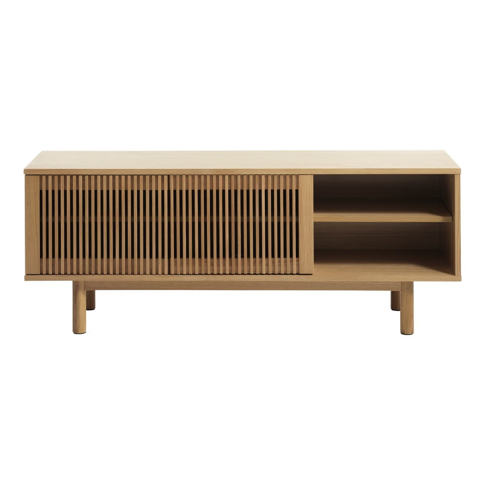 TV stolík v dekore duba v prírodnej farbe 143x55 cm Tiber – Unique Furniture