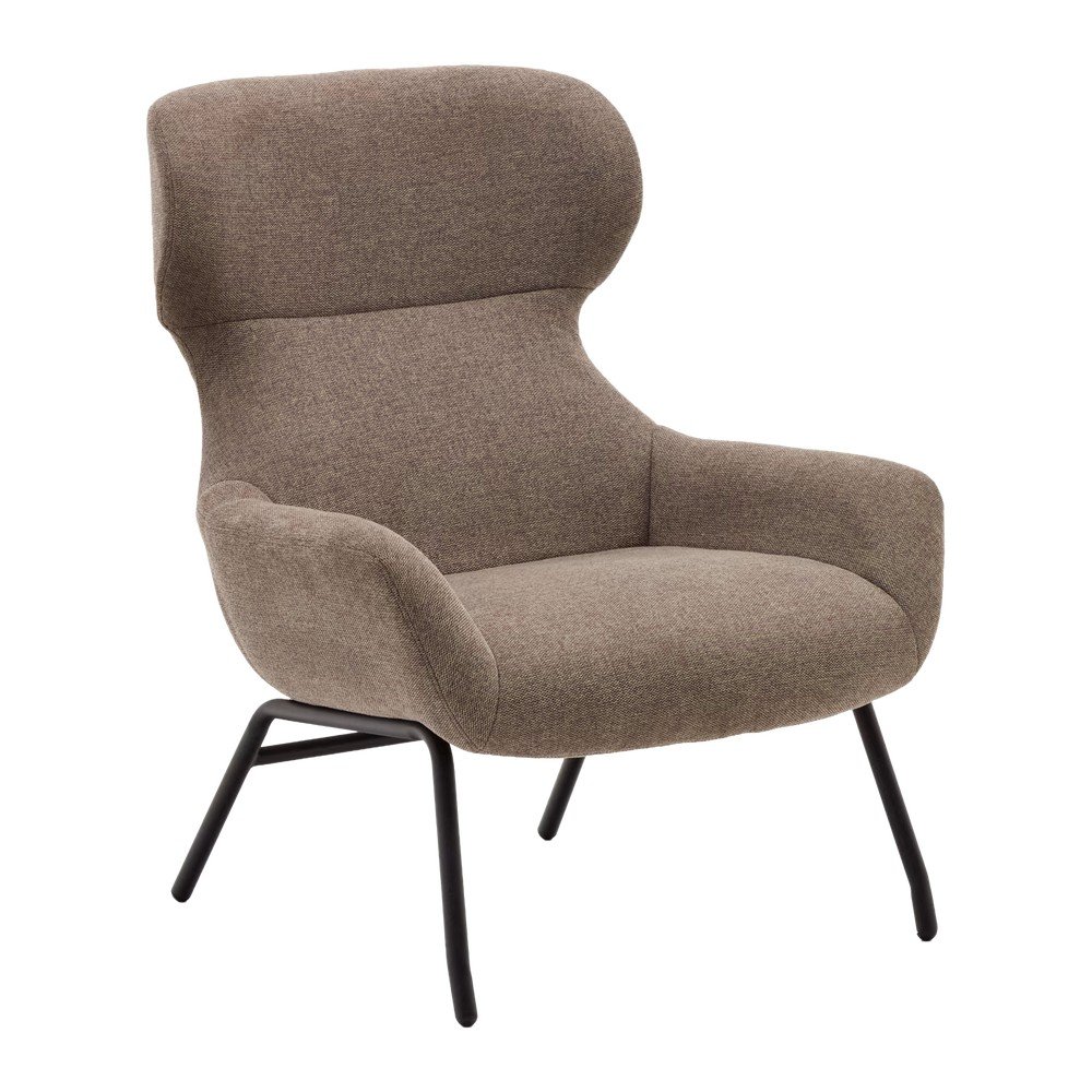 Hnedé kreslo Belina – Kave Home