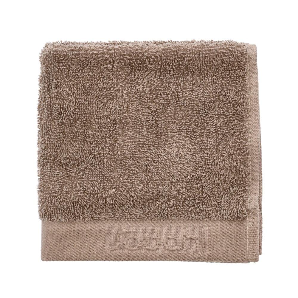Hnedý froté bavlnený uterák 30x30 cm Comfort – Södahl