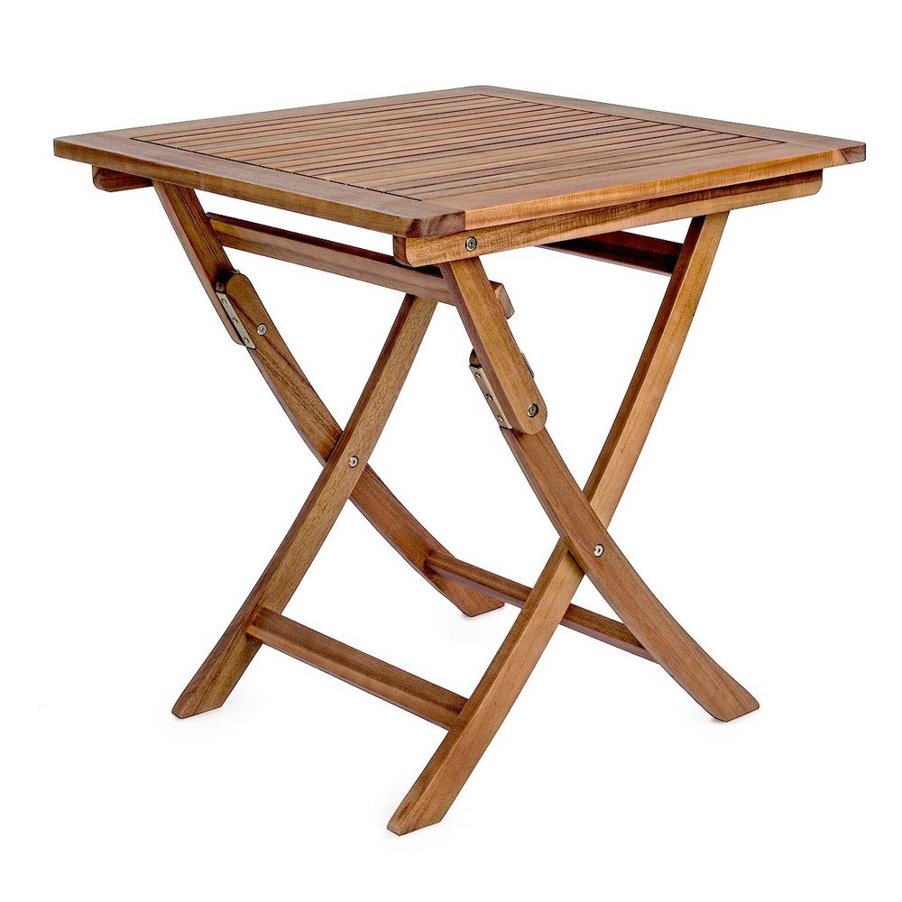 Záhradný stolík z masívu akácie 70x70 cm Noemi – Bizzotto