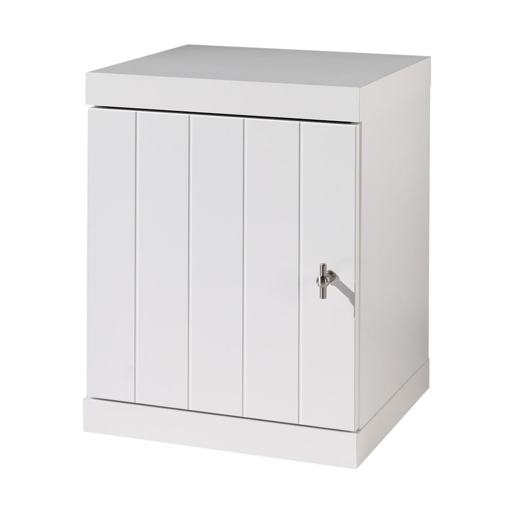 Biely detský nočný stolík Vipack Robin