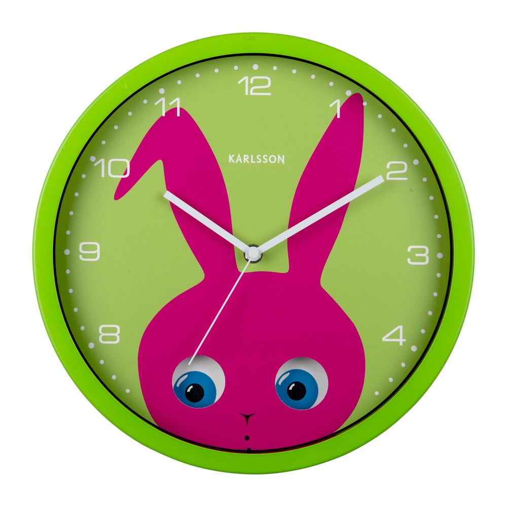Detské hodiny ø 31 cm Peekaboo Bunny – Karlsson