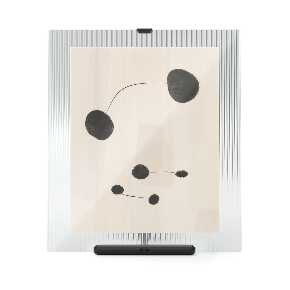 Čierny sklenený stojací rámček 26x30