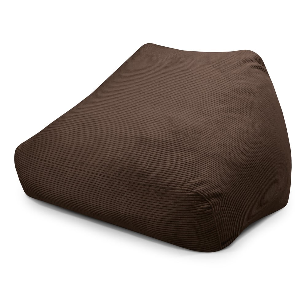 Tmavohnedý menčestrový sedací vak Sofa Snug – SLOWDOWN