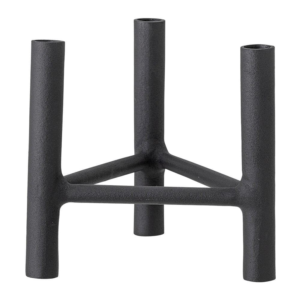 Čierny hliníkový svietnik Bloomingville Deeb