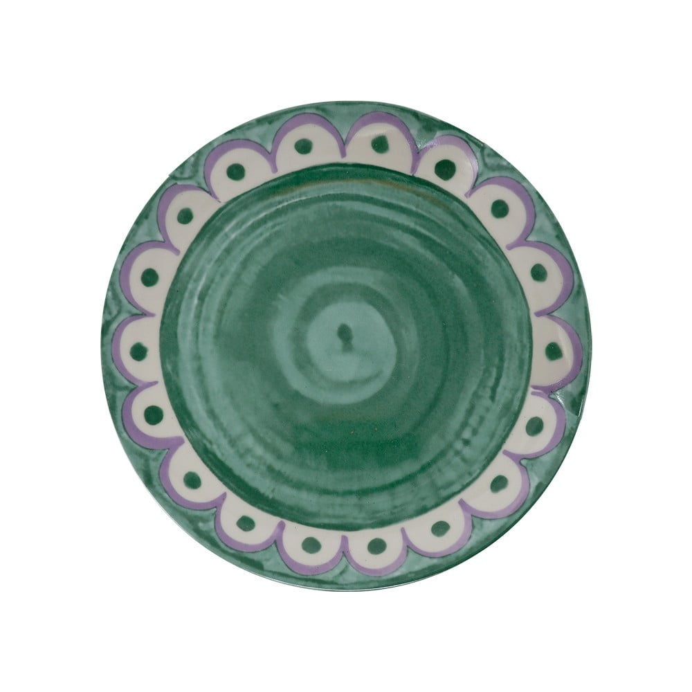 Zelené porcelánové taniere v súprave 6 ks ø 27 cm Tangeri green – Villa Altachiara