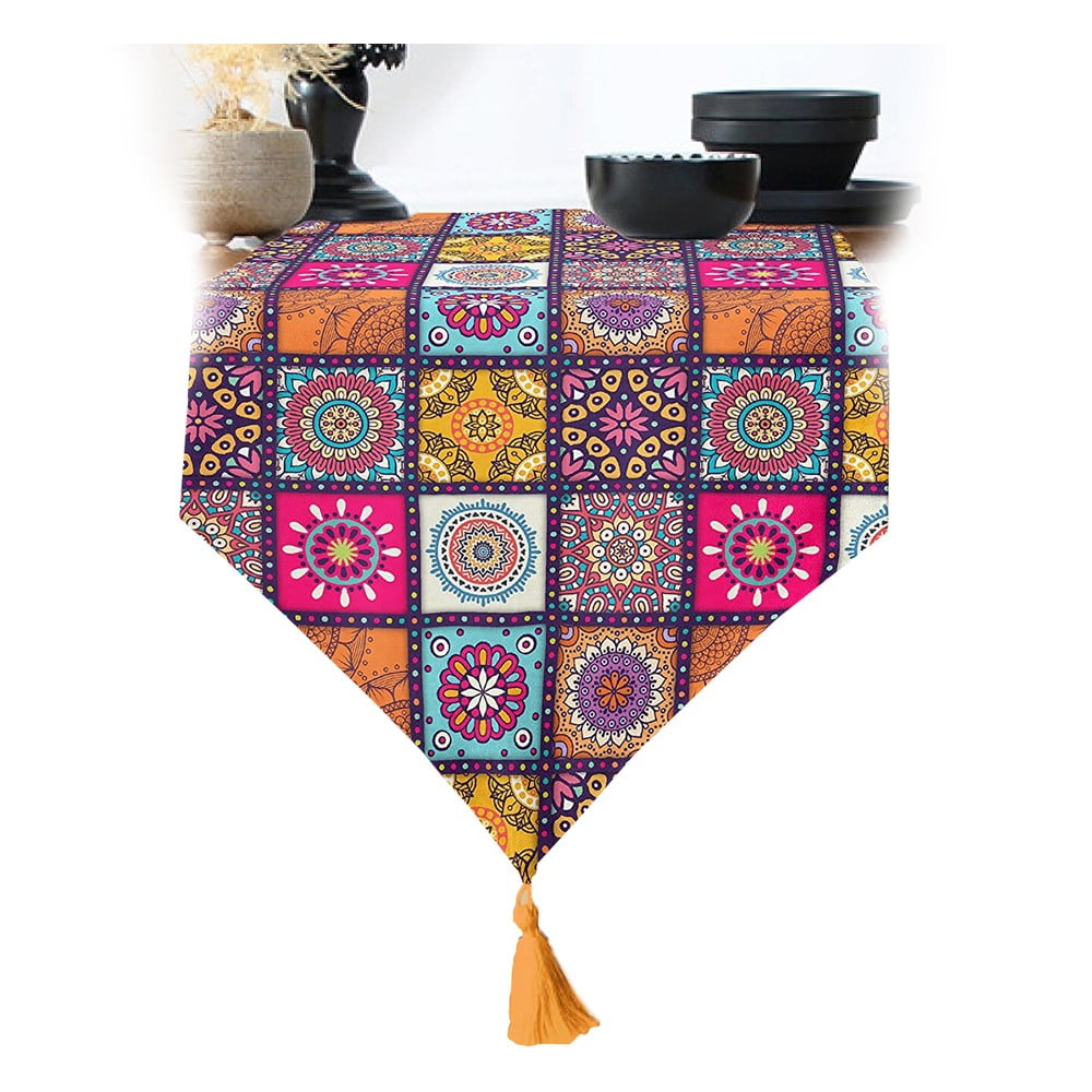 Behúň na stôl 45x140 cm Mandala Tiles – Minimalist Cushion Covers