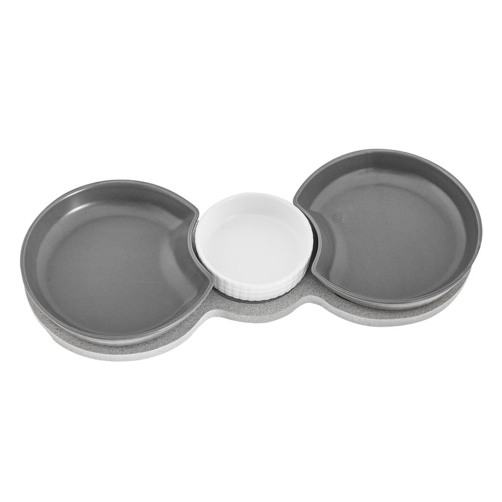 Súprava 3 servírovacích misiek s podnosom Villa Altachiara Yin&Yang