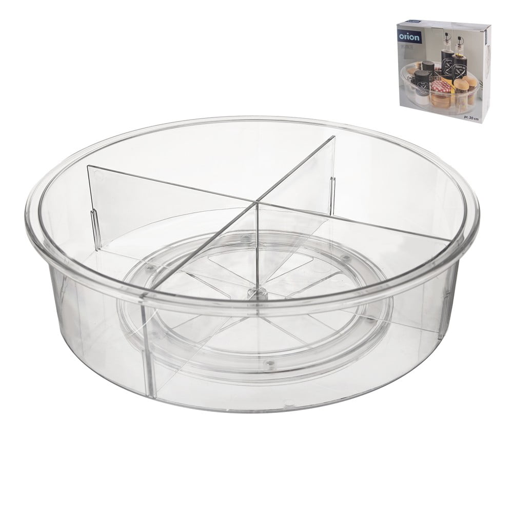 Otočný plastový organizér na koreničky ø 30 cm – Orion