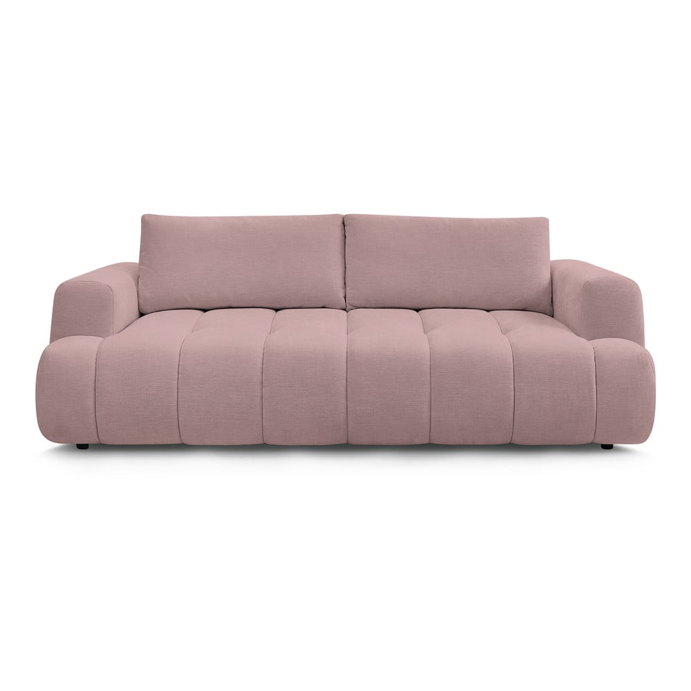 Ružová rozkladacia/s úložným priestorom pohovka 251 cm Fuji – Bobochic Paris