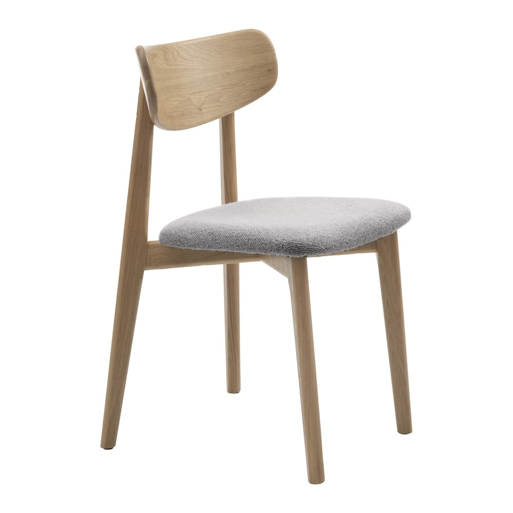 Svetlosivá/v prírodnej farbe jedálenská stolička Elim – Unique Furniture