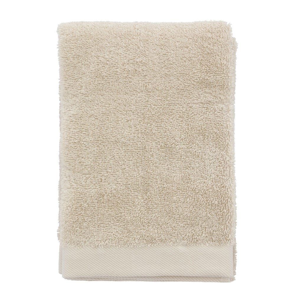 Béžový froté bavlnený uterák 50x100 cm Comfort – Södahl
