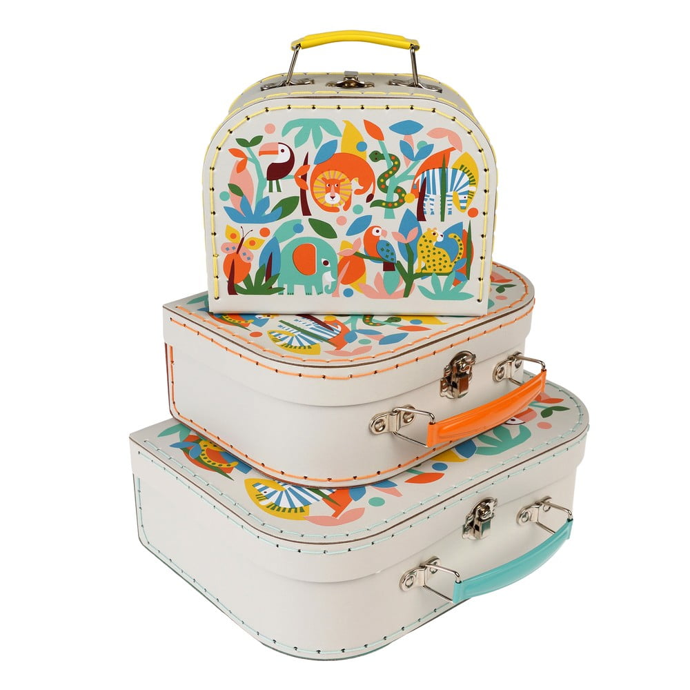Detské kufríky v súprave 3 ks Wild Wonders – Rex London