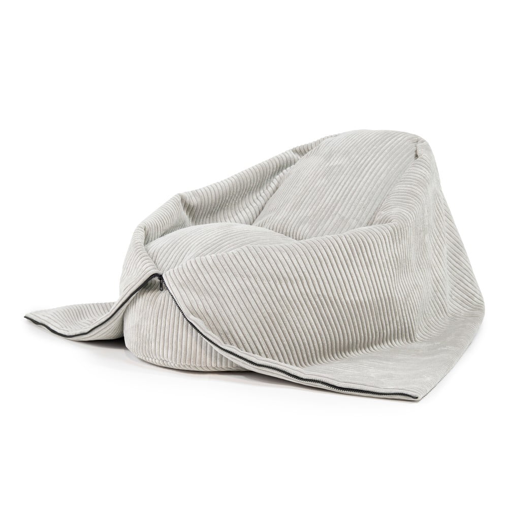 Krémový menčestrový detský sedací vak Cocoon 100 – SLOWDOWN