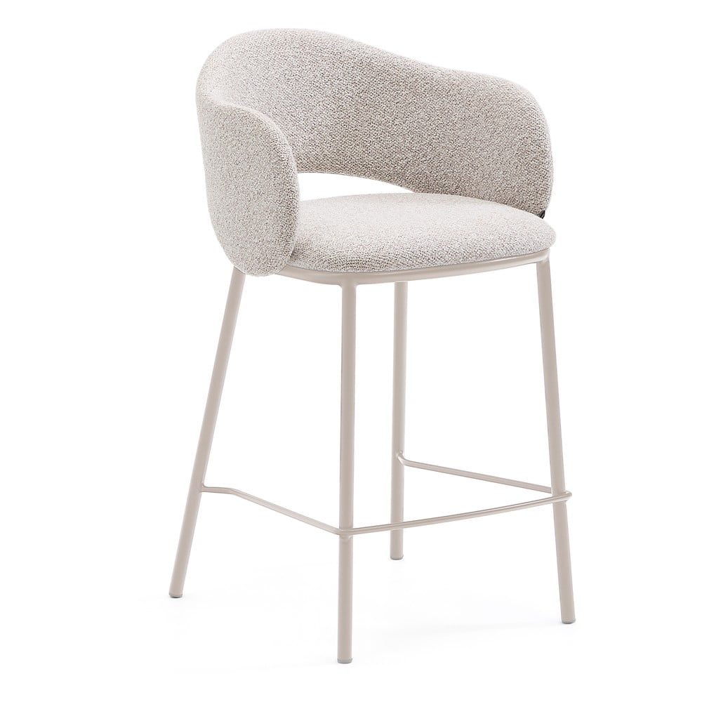 Barová stolička slonovinová (výška sedadla 65 cm) Maina – Kave Home