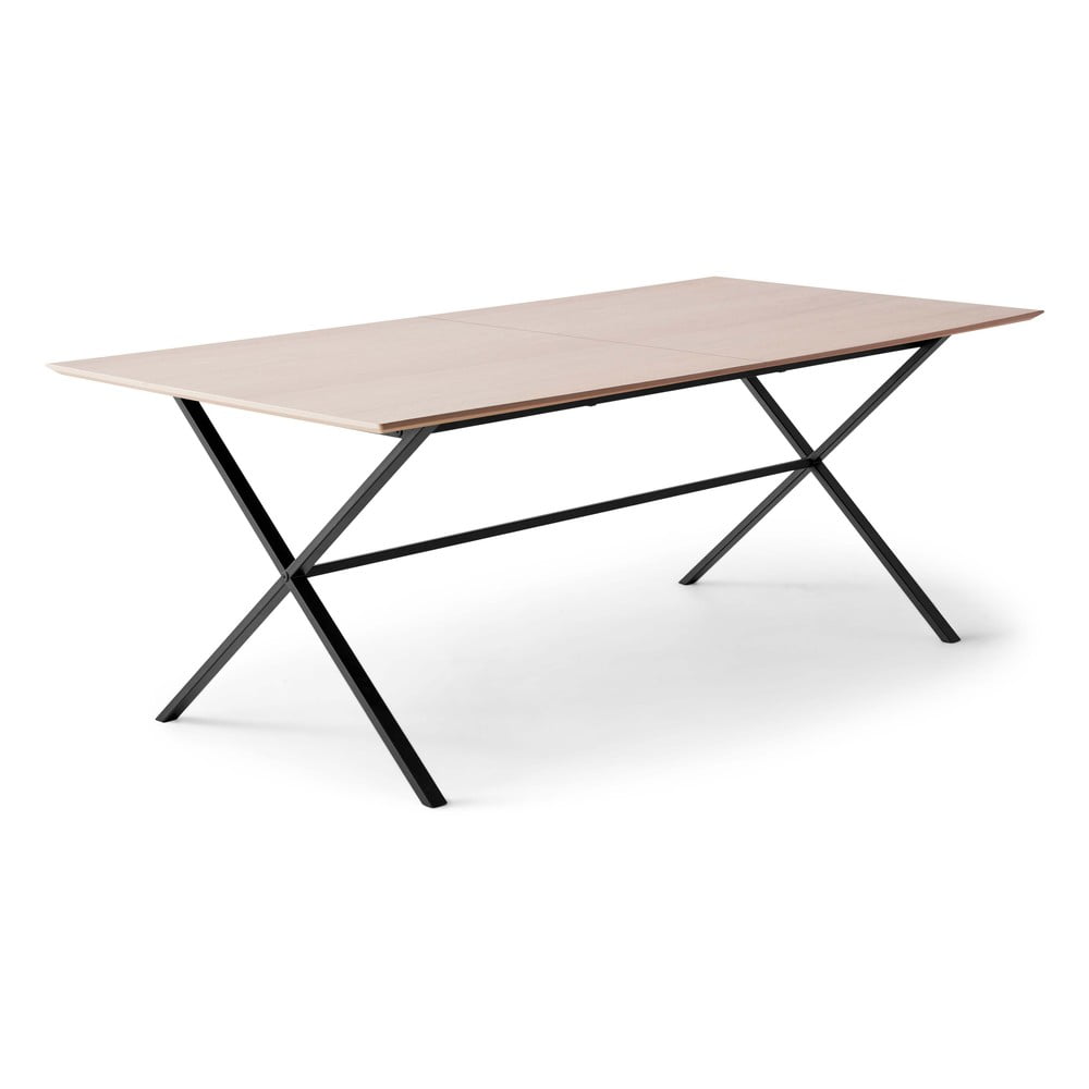 Rozkladací jedálenský stôl s doskou v dubovom dekore v prírodnej farbe 100x210 cm Meza – Hammel Furniture