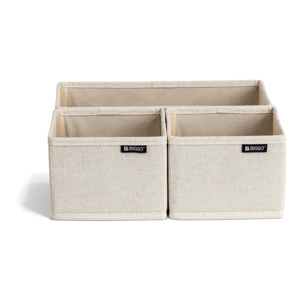 Látkové organizéry do zásuvky v súprave 3 ks Soft Storage – Bigso