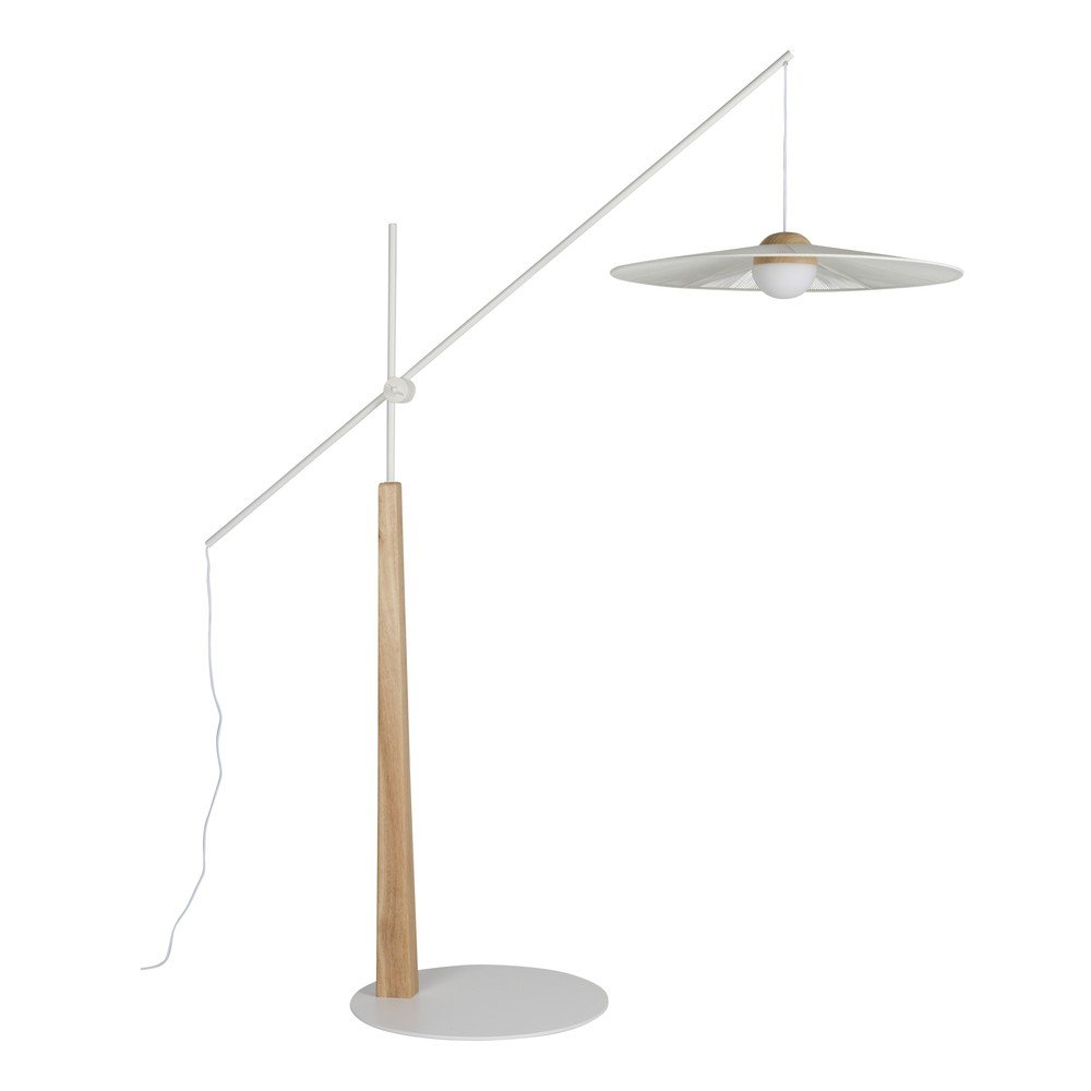 Biela/v prírodnej farbe stojacia lampa (výška 200 cm) Belle – Zuiver