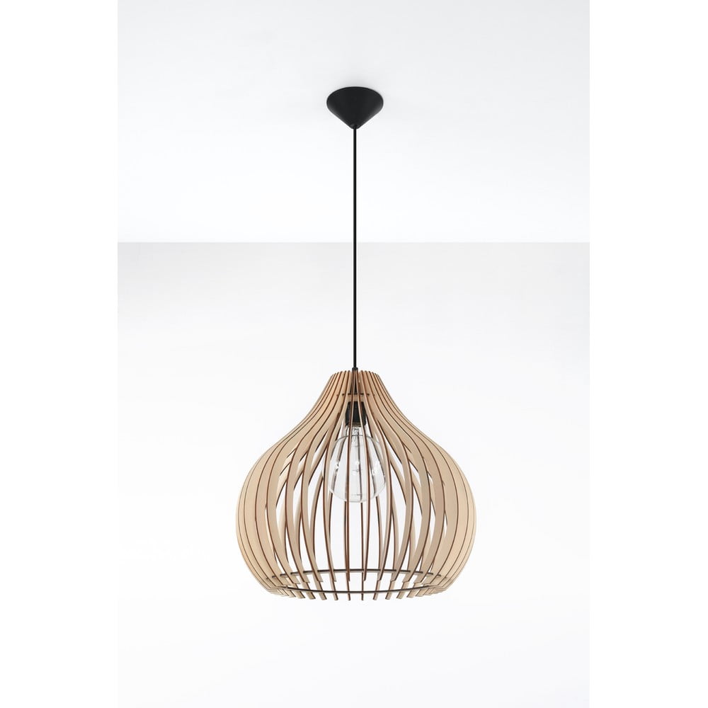 Béžové závesné svietidlo Sollux Pantilla