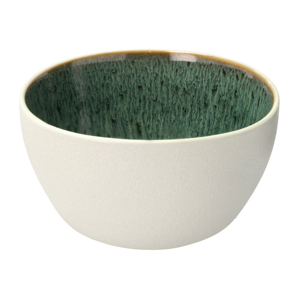 Biela/zelená miska z kameniny 400 ml Gastro White/Green – Bitz