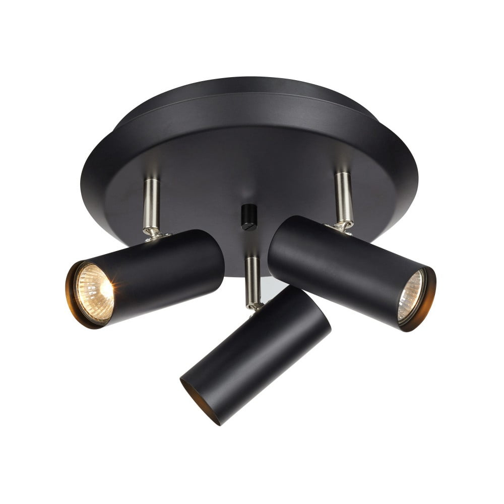 Čierne nástenné svietidlo Markslöjd Barcelona Tres