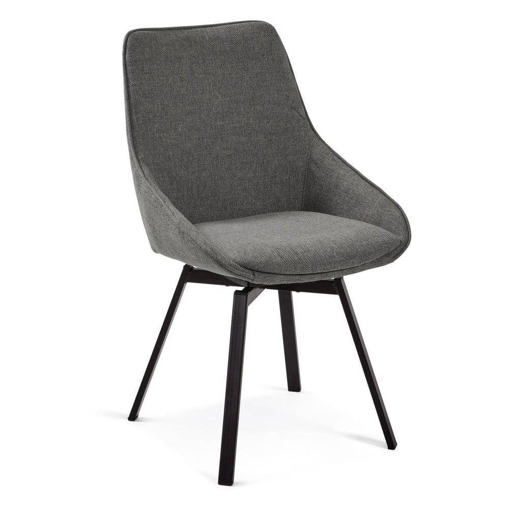 Tmavosivá jedálenská stolička Jenna – Kave Home