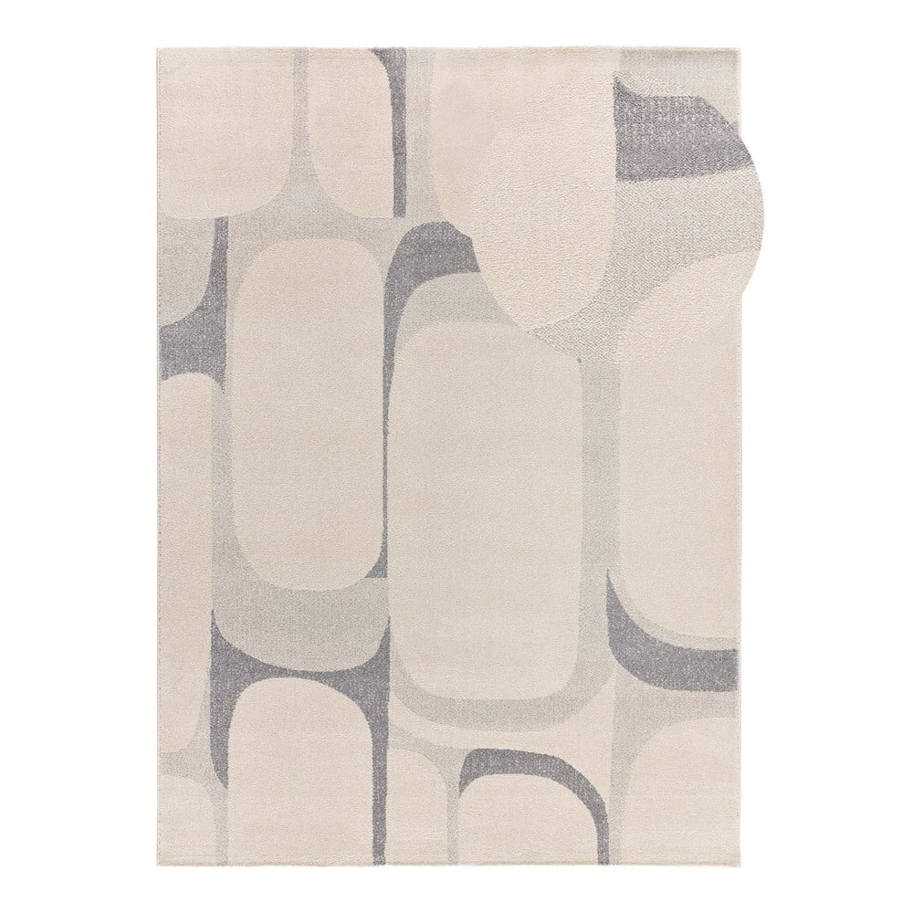 Koberec vo svetlosivej a krémovej farbe 80x150 cm Porto – Universal