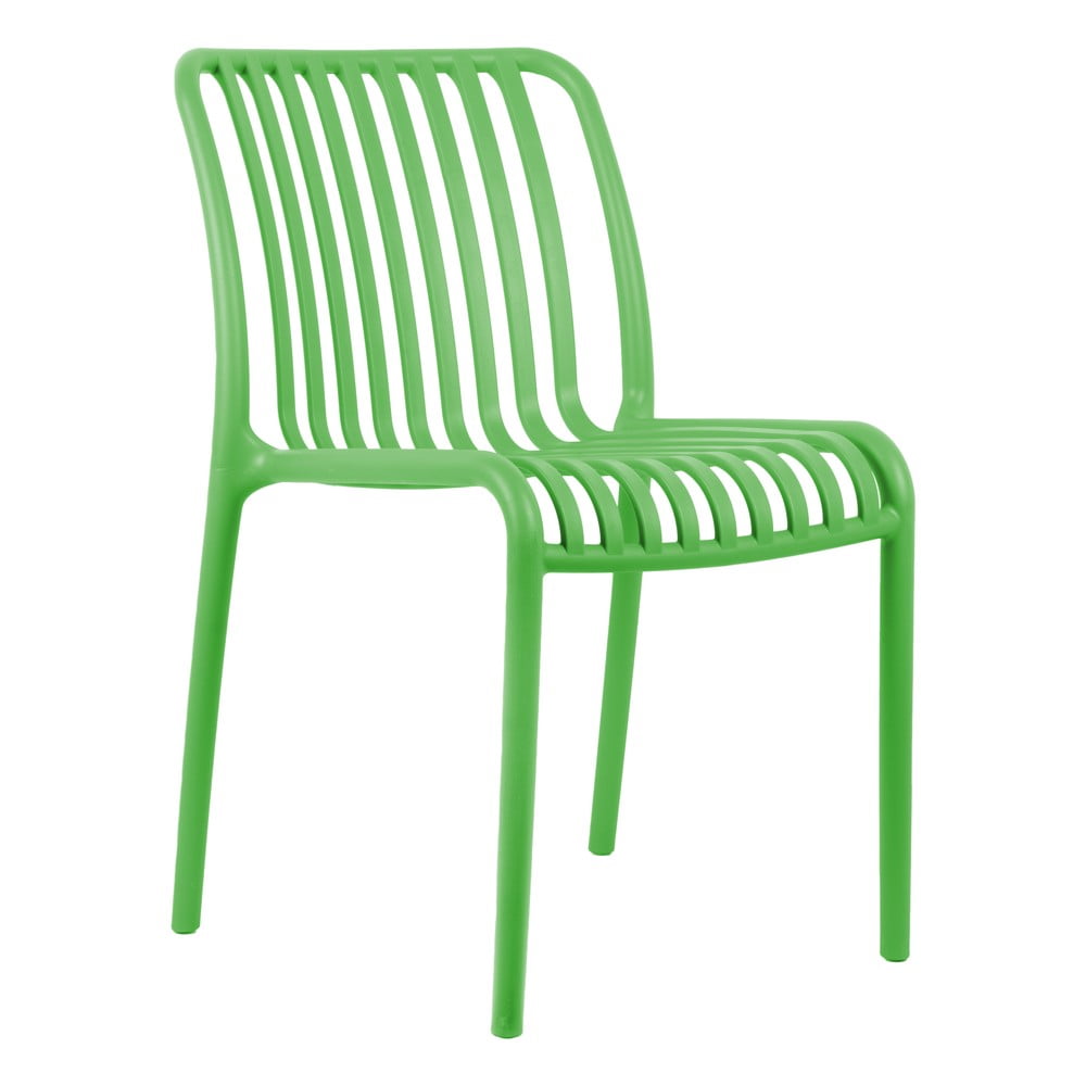 Zelená plastová jedálenská stolička Glee – Leitmotiv