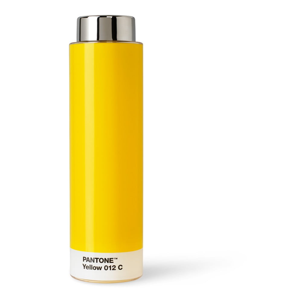 Žltá cestovná tritanová fľaša 500 ml Yellow 012 – Pantone