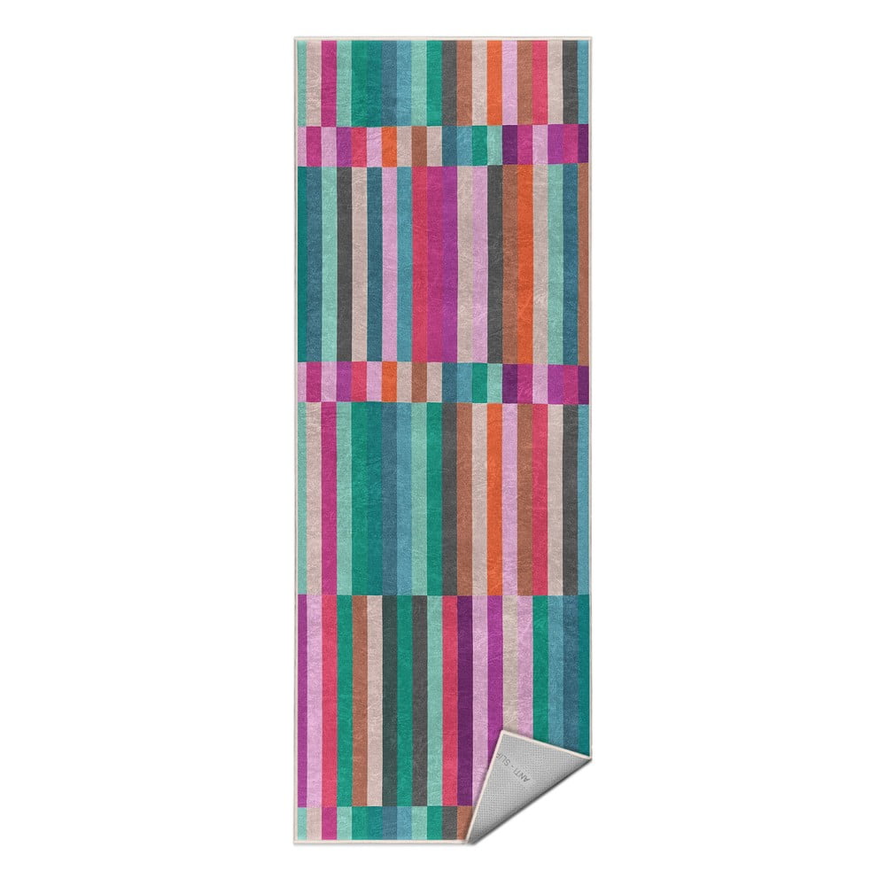 Tyrkysový prateľný behúň 80x200 cm Acid Rain – Mila Home