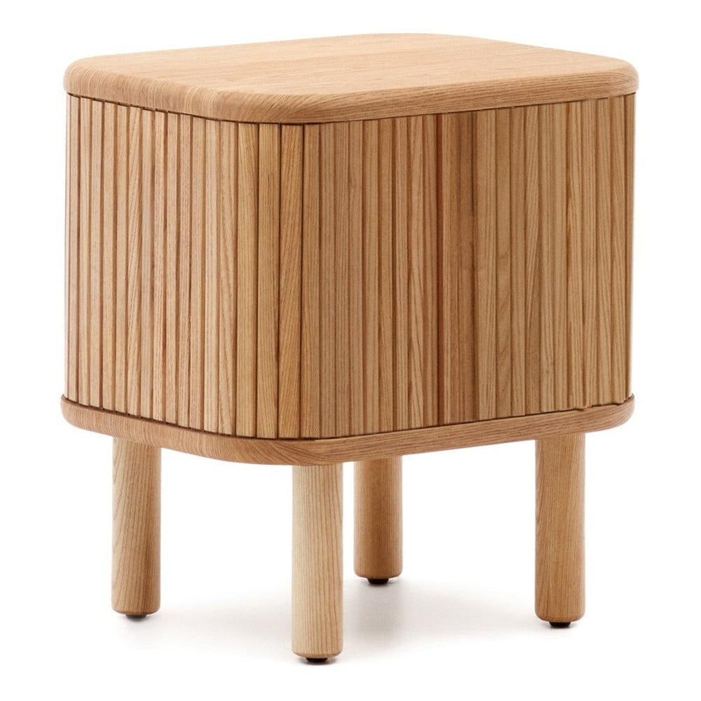 Nočný stolík v dekore jaseňa v prírodnej farbe Mailen – Kave Home