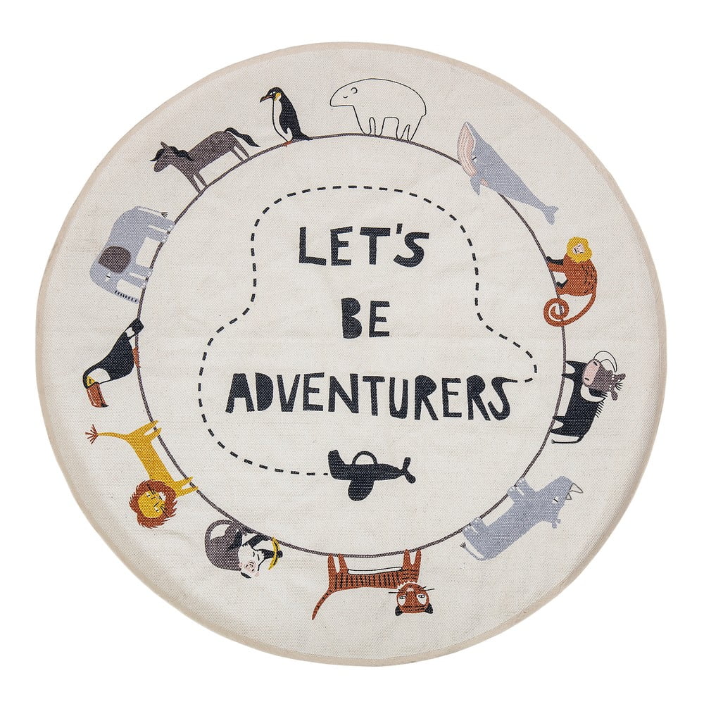 Biely koberec Bloomingville Mini Animals