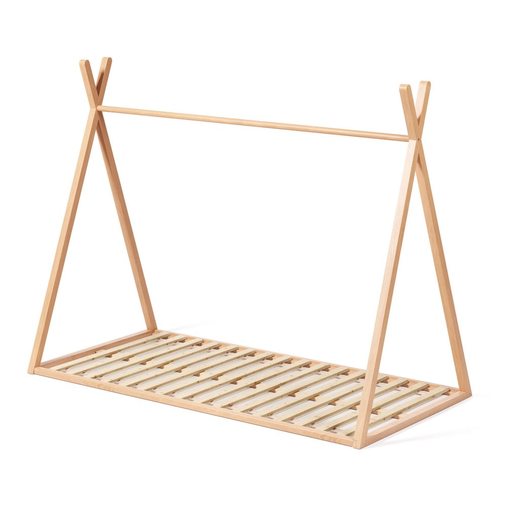 Domčeková detská posteľ z bukového dreva s roštom 90x190 cm v prírodnej farbe Maralis – Kave Home