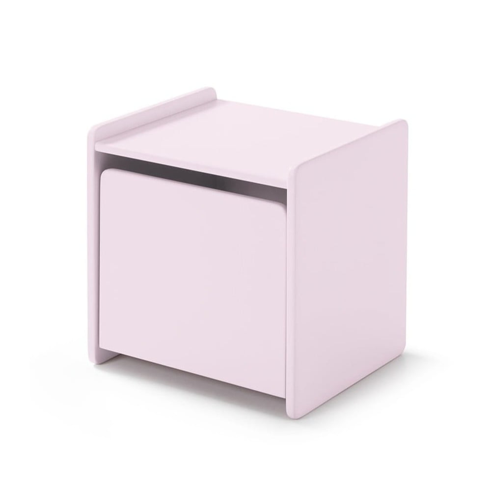 Ružový nočný stolík Vipack Kiddy